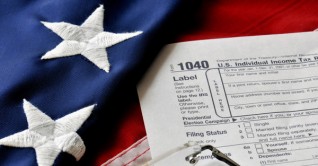 taxes-american-flag